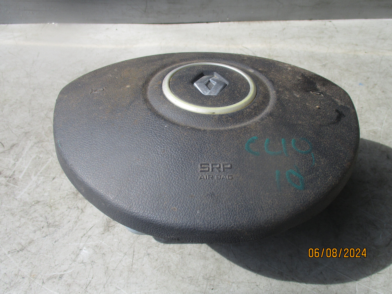 2011 RENAULT CLIO MK3 STEERING WHEEL AIRBAG