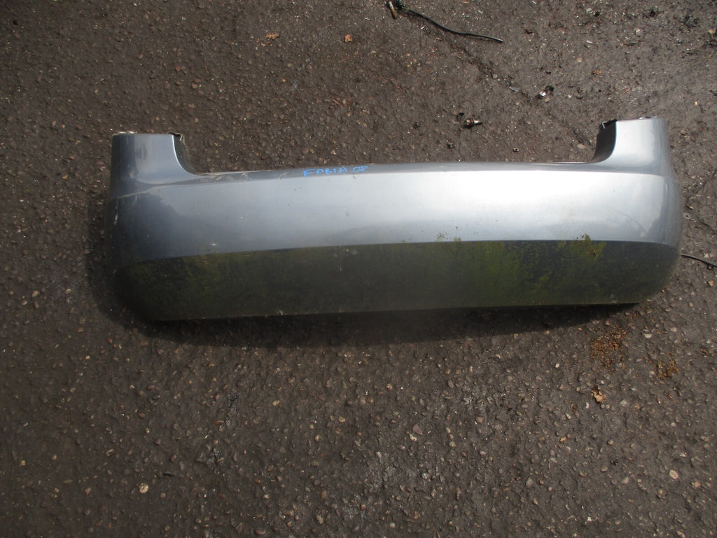 2008 SKODA FABIA 5J COMPLETE REAR BUMPER DENIM BLUE