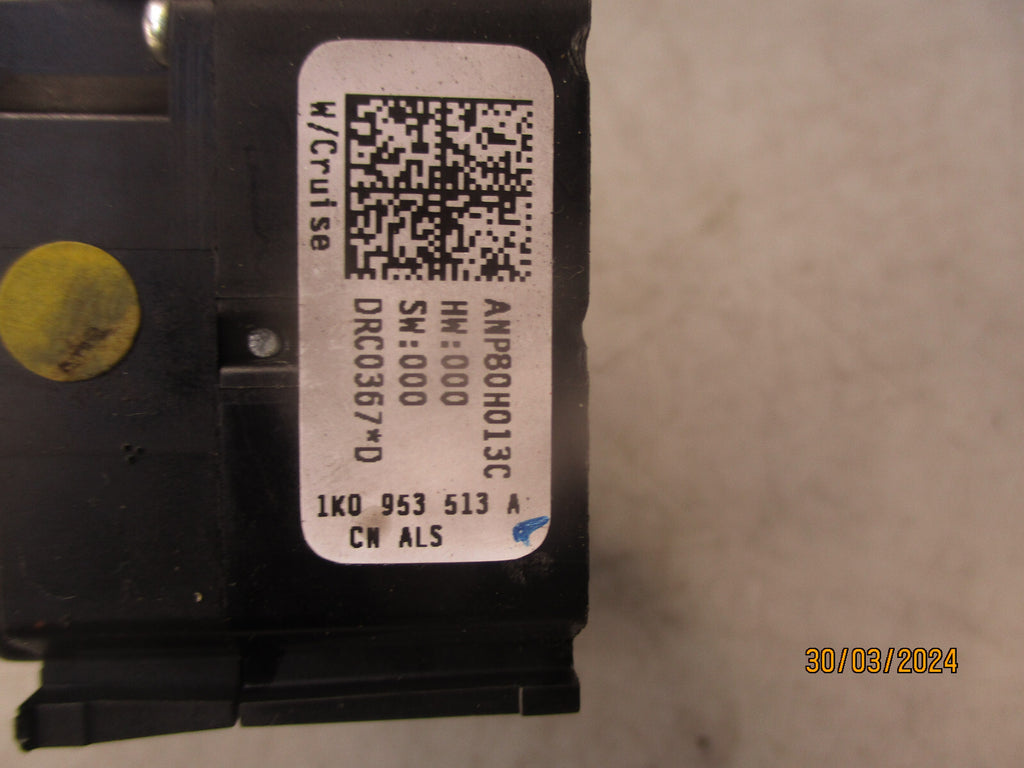 2005 VOLKSWAGEN GOLF MK5 WIPER AND INDICATOR STALKS 1K0953519A 1K0953513A