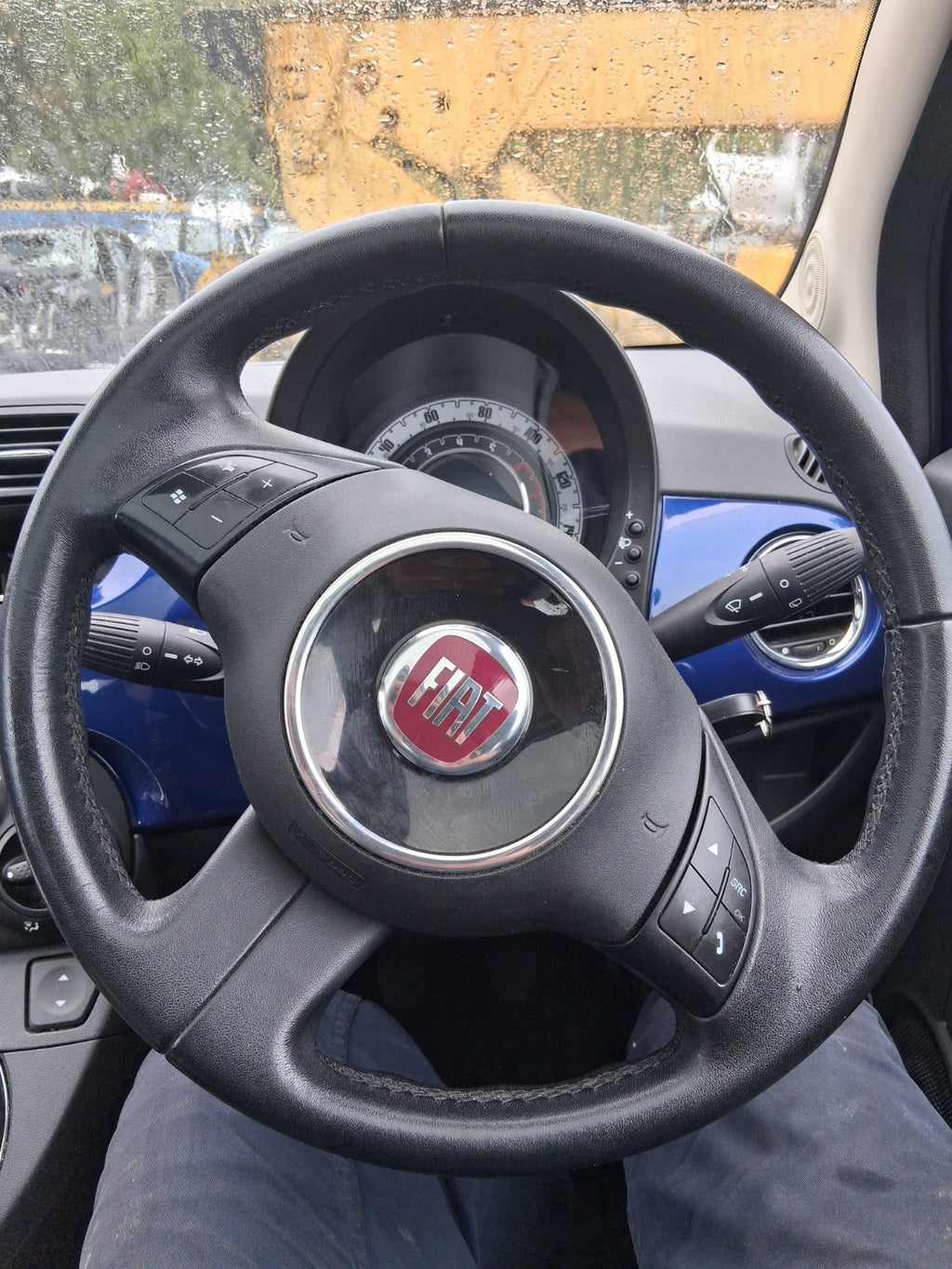 2010 FIAT 500 LOUNGE MK1 MULTIFUNCTIONAL STEERING WHEEL WITHOUT AIRBAG