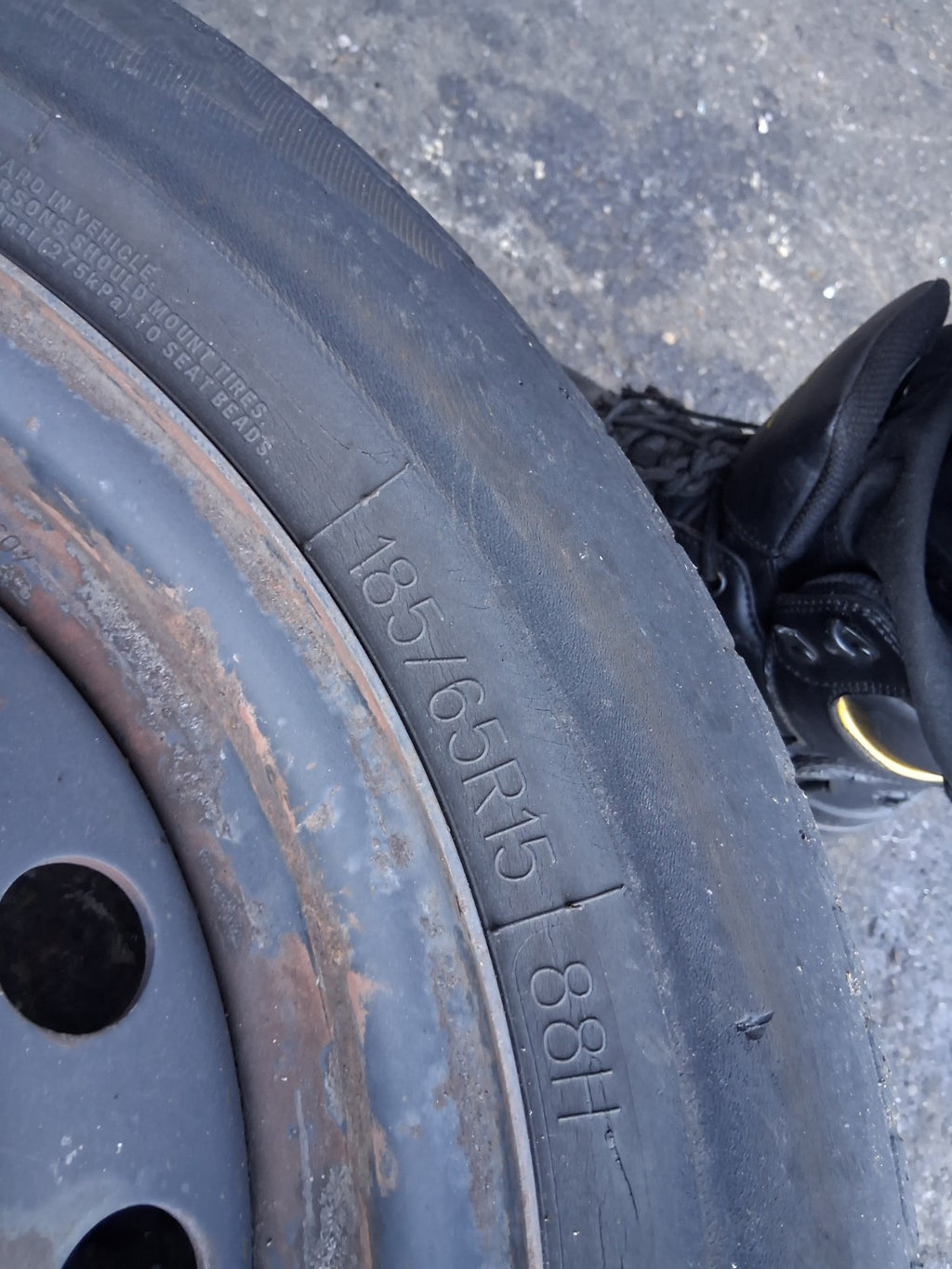 2005 NISSAN ALMERA MK2 15 INCH STEEL WHEEL WITH TYRE 185/65R15