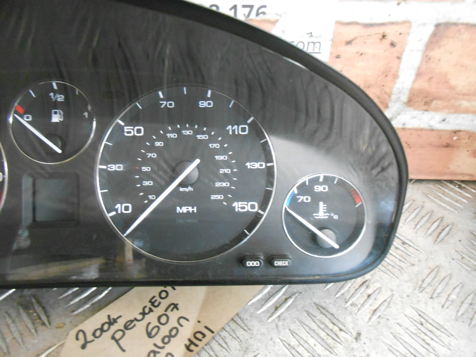 PEUGEOT 607 2004 2.2 HDI SEMI AUTOMATIC CLOCKS SPEEDO INSTRUMENT CLUSTER BLACK