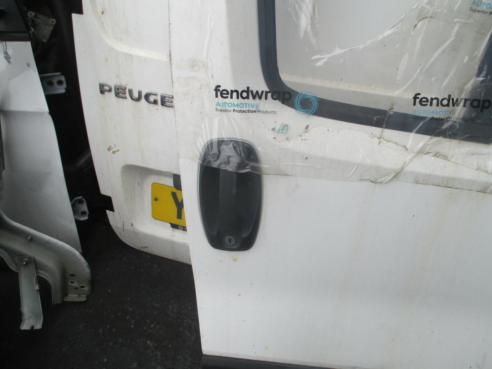 2015 PEUGEOT BIPPER OSF DRIVER SIDE FRONT DOOR BARE WHITE