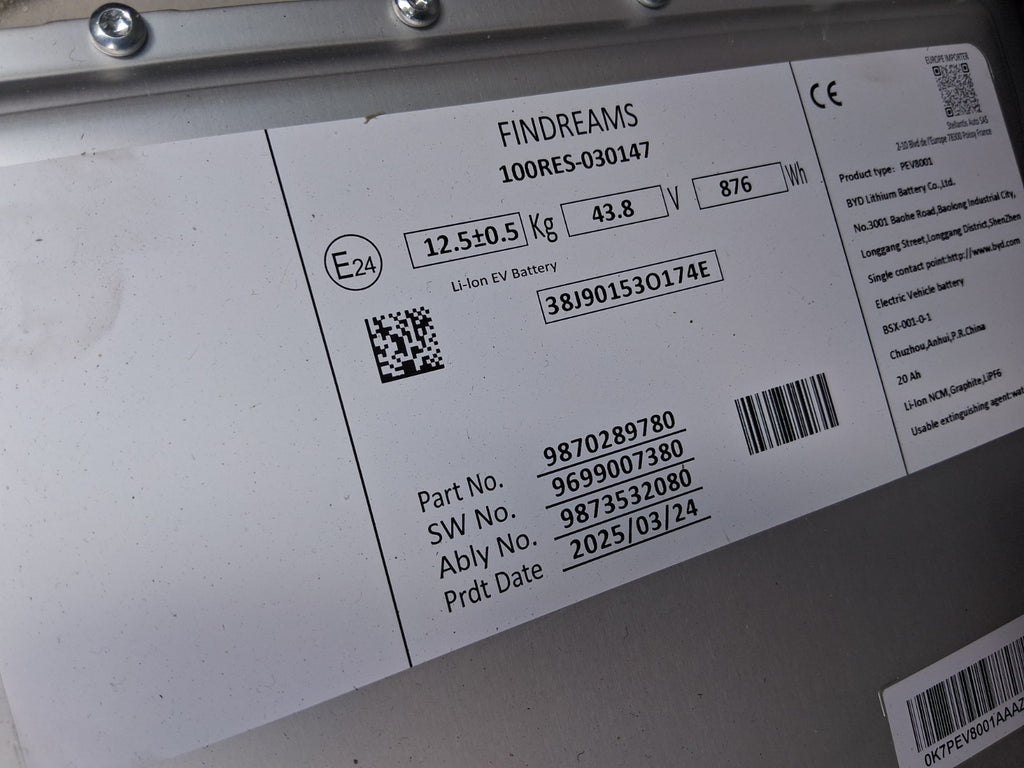 2025 ALFA ROMEO JUNIOR 1.2 PETROL MILD HYBRID BATTERY 9870289780