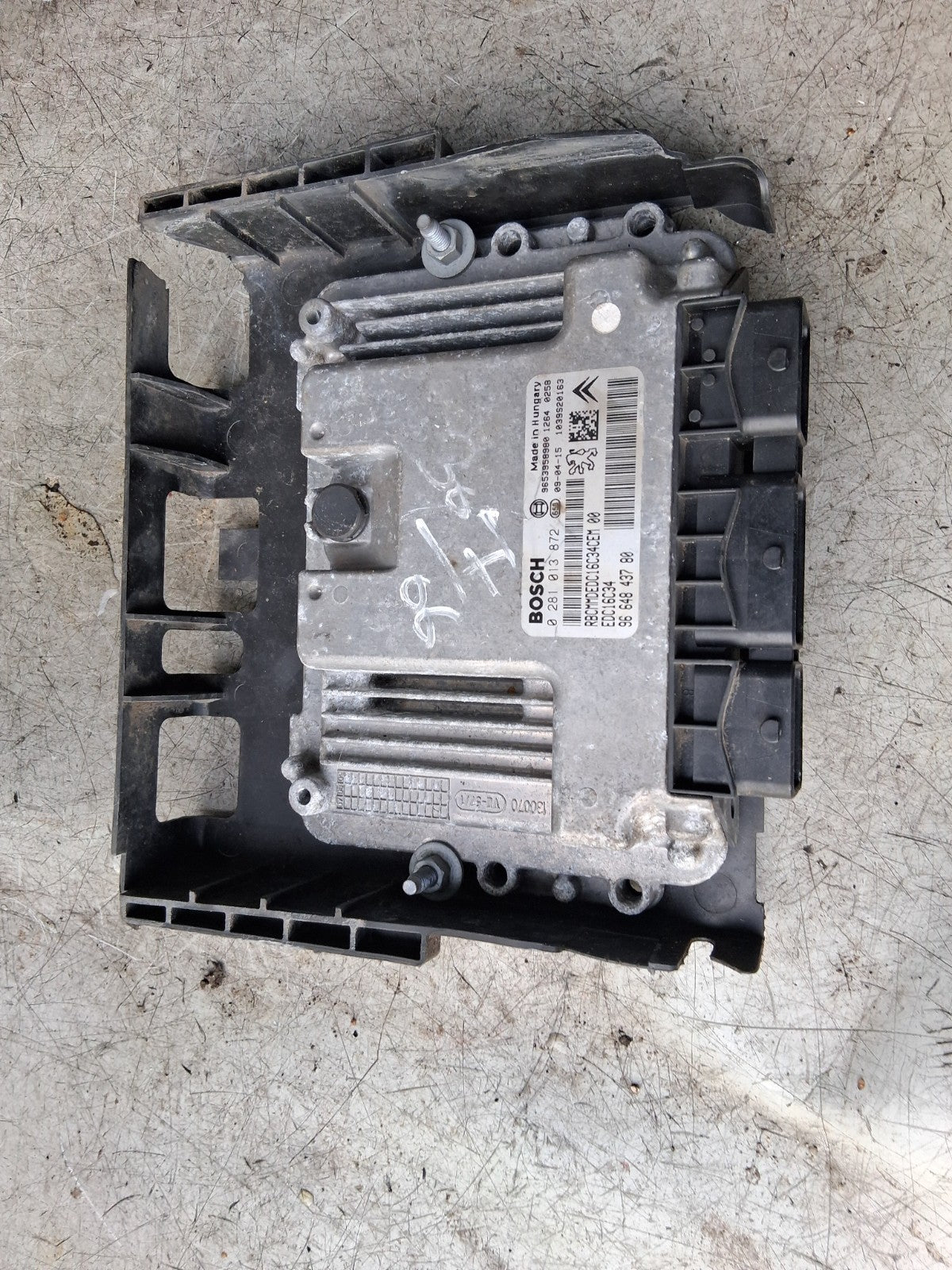 2006 PEUGEOT 307 ECU ENGINE CONTROL UNIT 9653958980