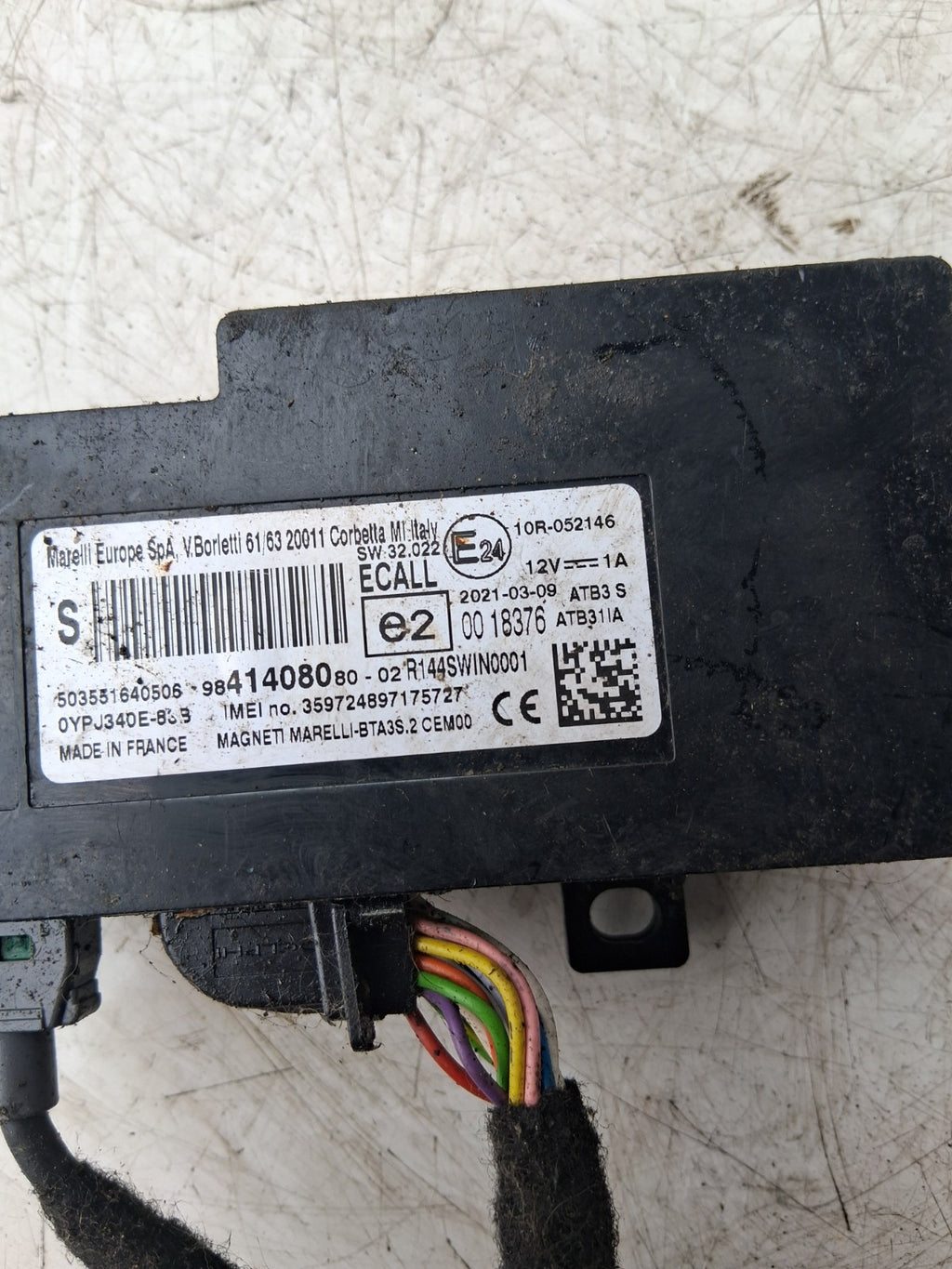 CITROEN C3 SHINE 2021 BLUETOOTH CONTROL MODULE 9841408080