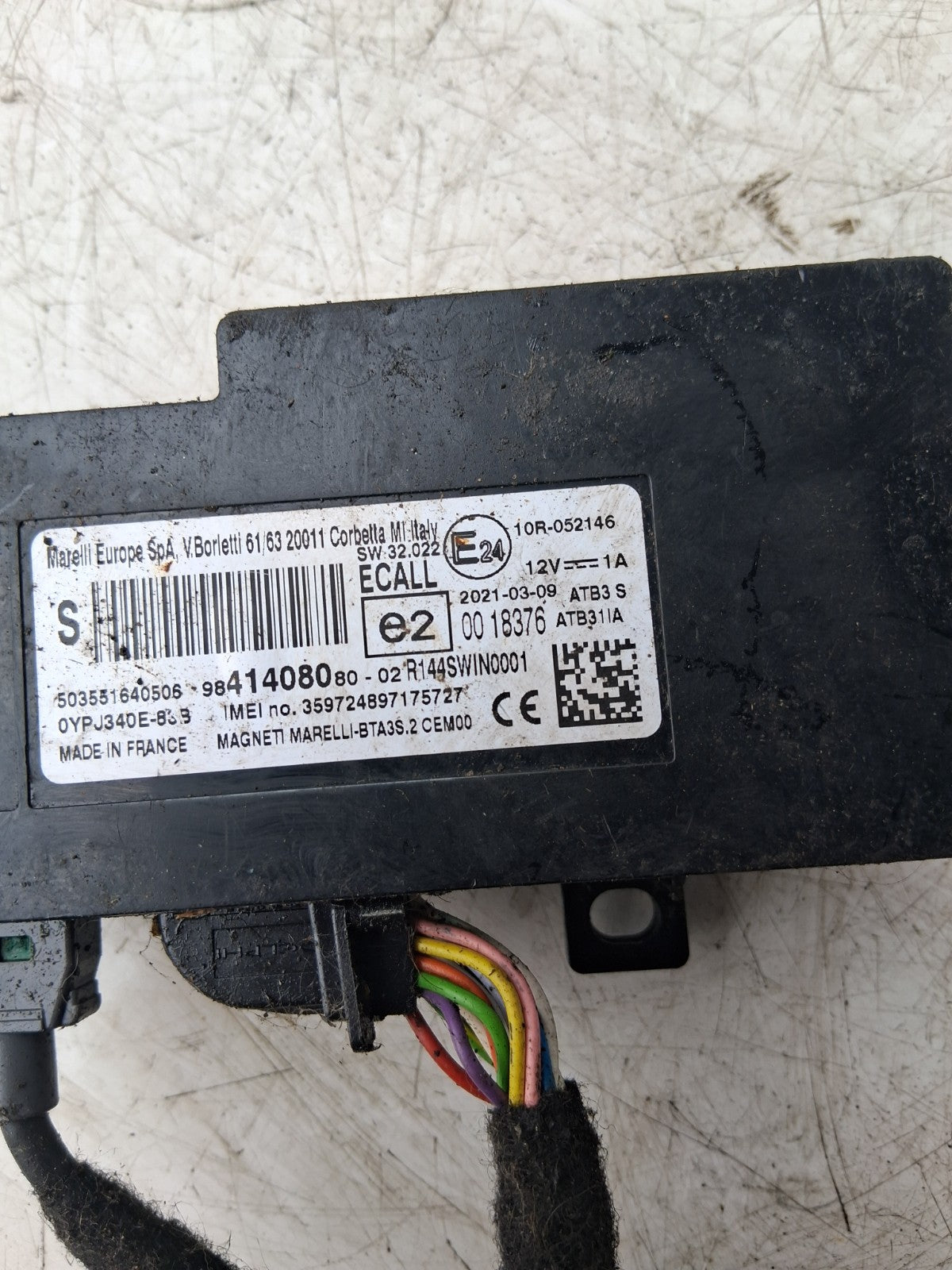 CITROEN C3 SHINE 2021 BLUETOOTH CONTROL MODULE 9841408080
