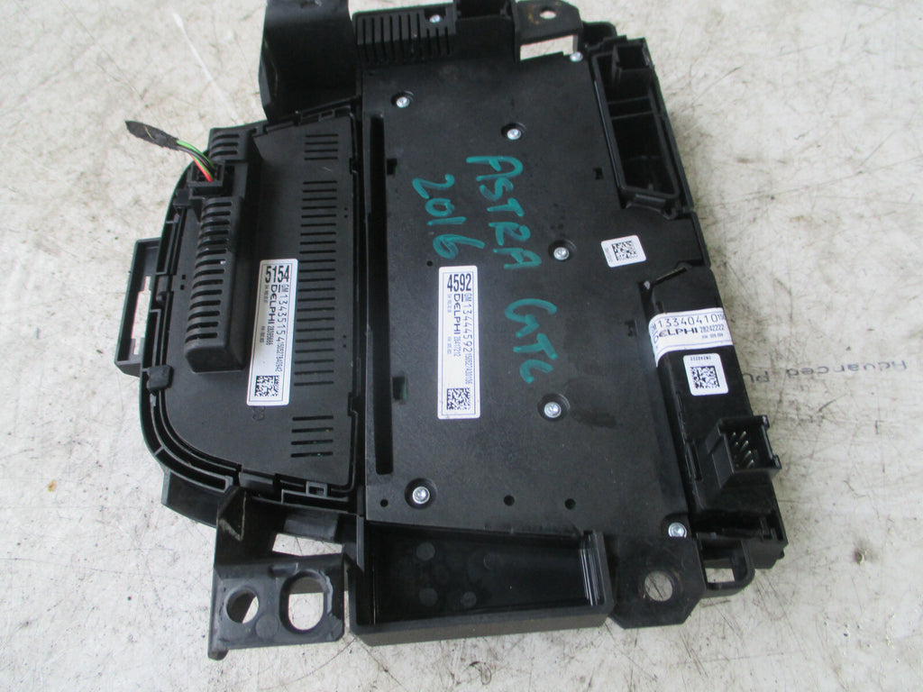 VAUXHALL ASTRA GTC 2016 RADIO HEATER CONTROL PANEL 13444592 13435154