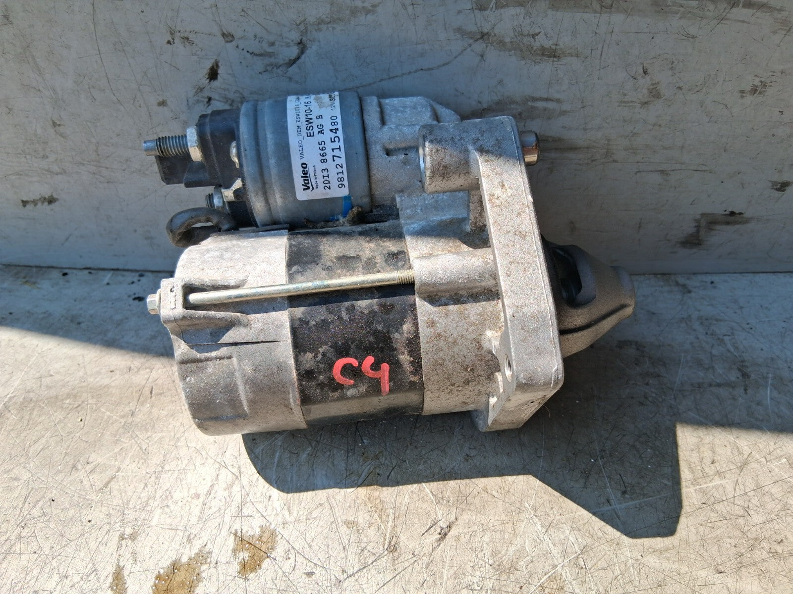 2022 CITROEN C4 STARTER MOTOR 9812715480