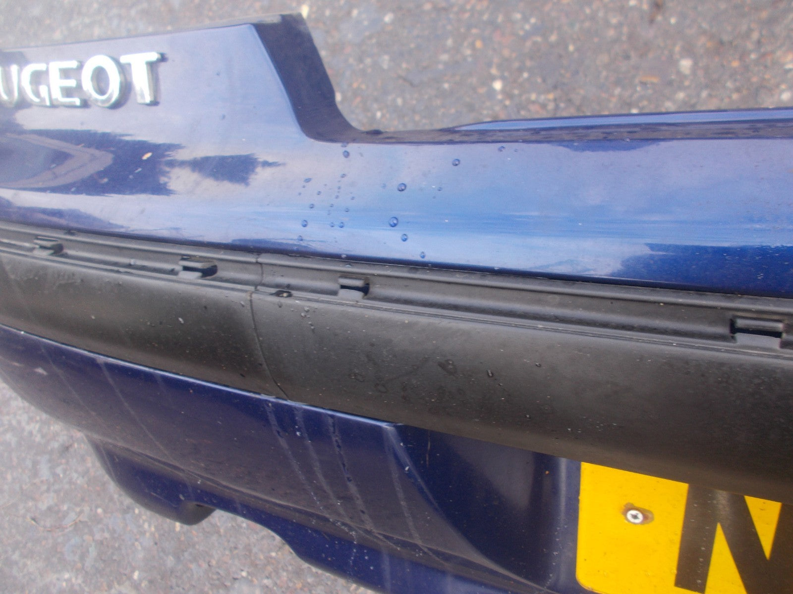 PEUGEOT 406 8B SALOON 1999-2003 FACELIFT REAR BUMPER BLUE