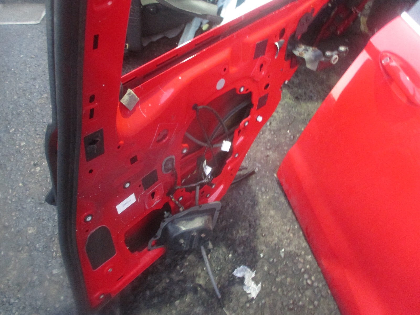 FORD B MAX 2013 OSR DRIVER SIDE REAR BARE DOOR RED RACE