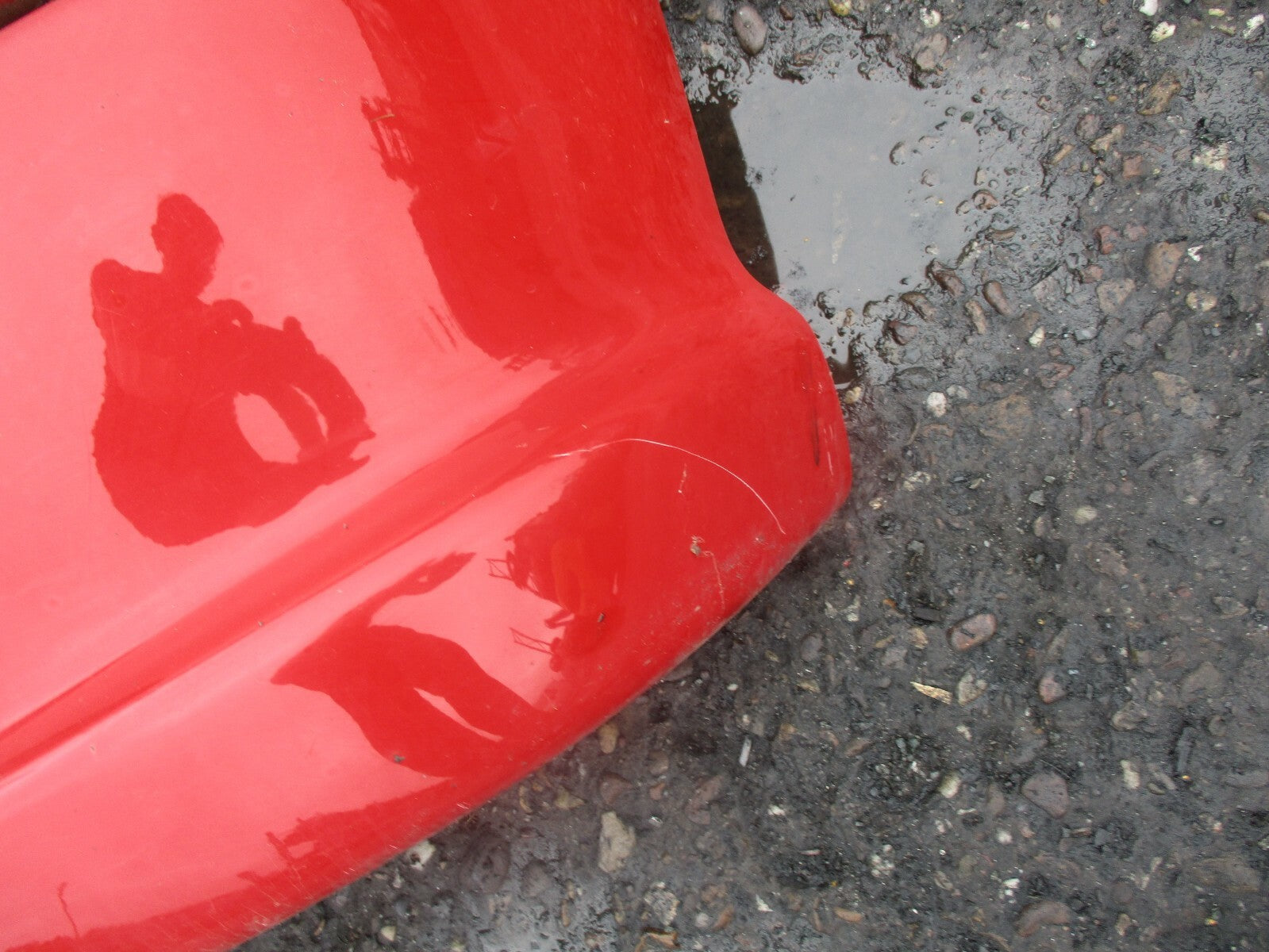 PEUGEOT 206 COMPLETE REAR BUMPER RED 9630919980