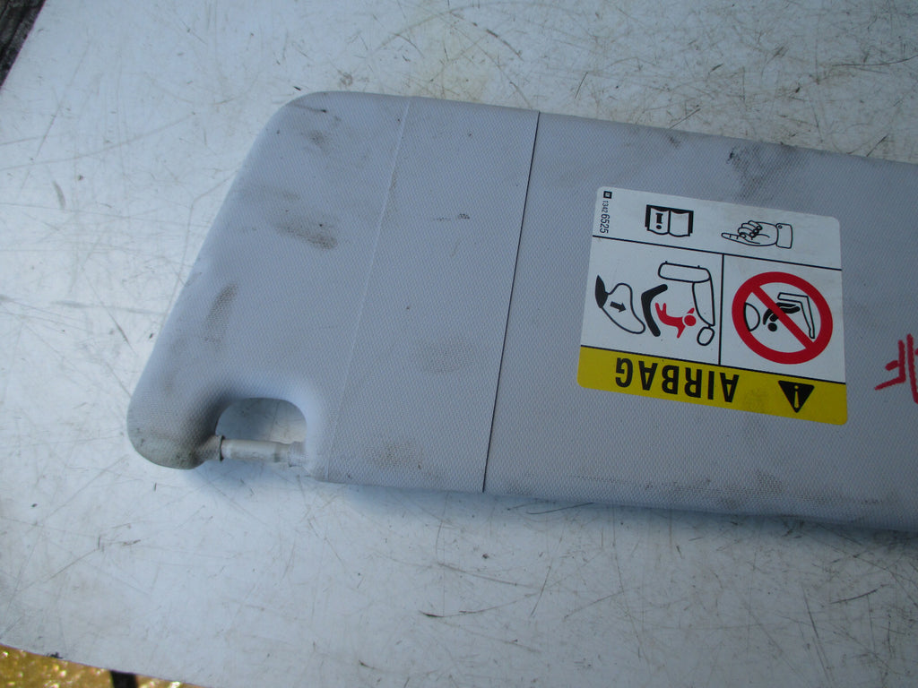 VAUXHALL CORSA E 2017 NSF PASSENGER SIDE FRONT SUN SHADE VISOR GREY 13426525