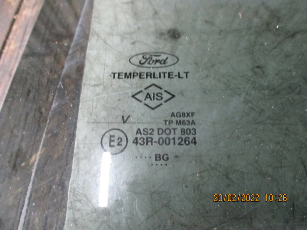 FORD ECOSPORT 2016 MK2 NSR REAR PASSENGER SIDE WINDOW GLASS