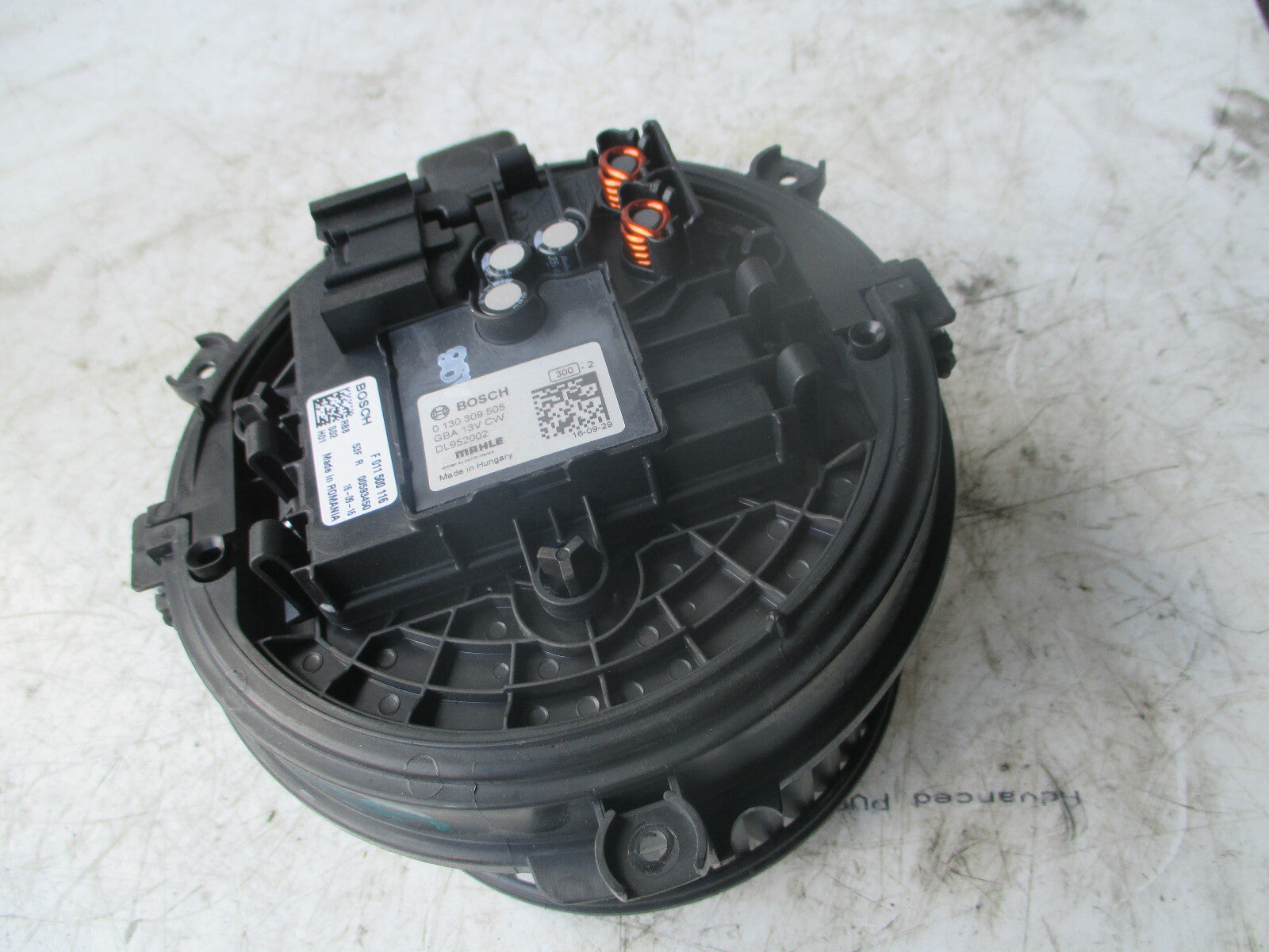 VAUXHALL ASTRA K MK7 2018 HEATER BLOWER MOTOR FAN MOTOR 0130309505