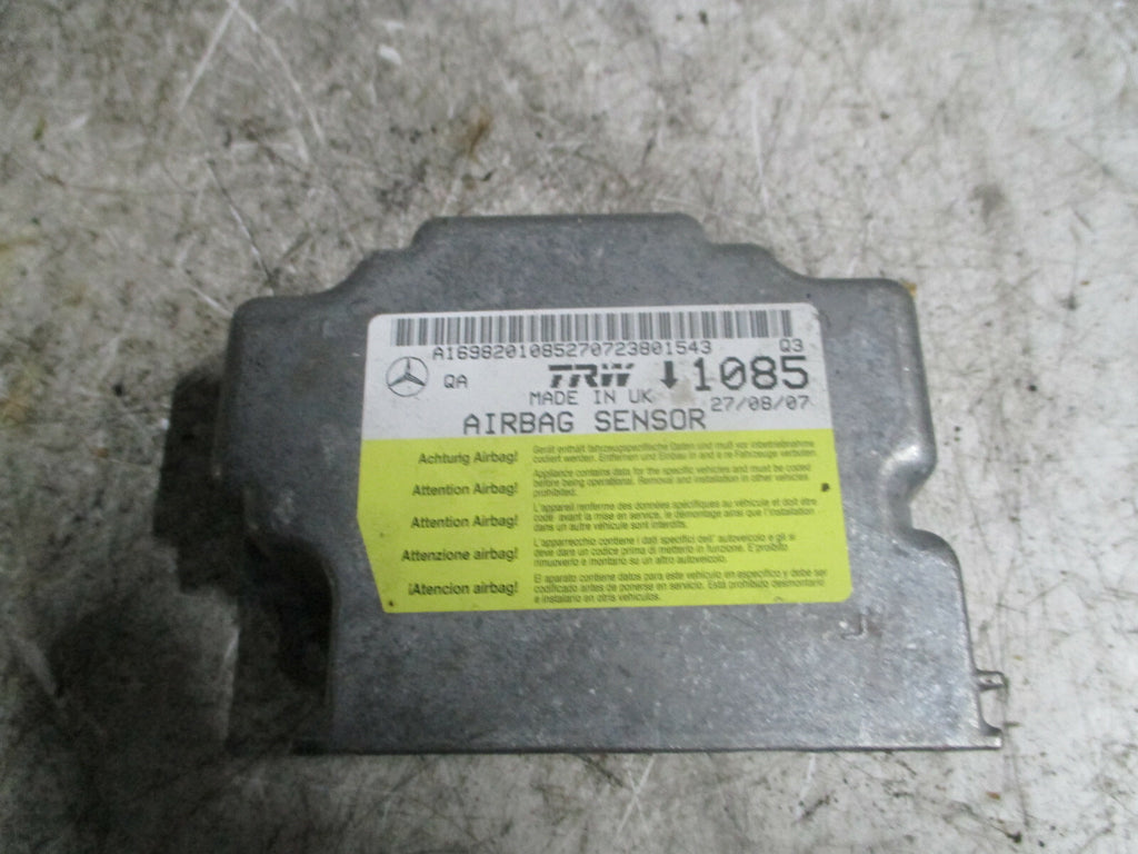 MERCEDES B CLASS W245 2007 MANUAL SAFETY BAG CONTROL MODULE A1698201085