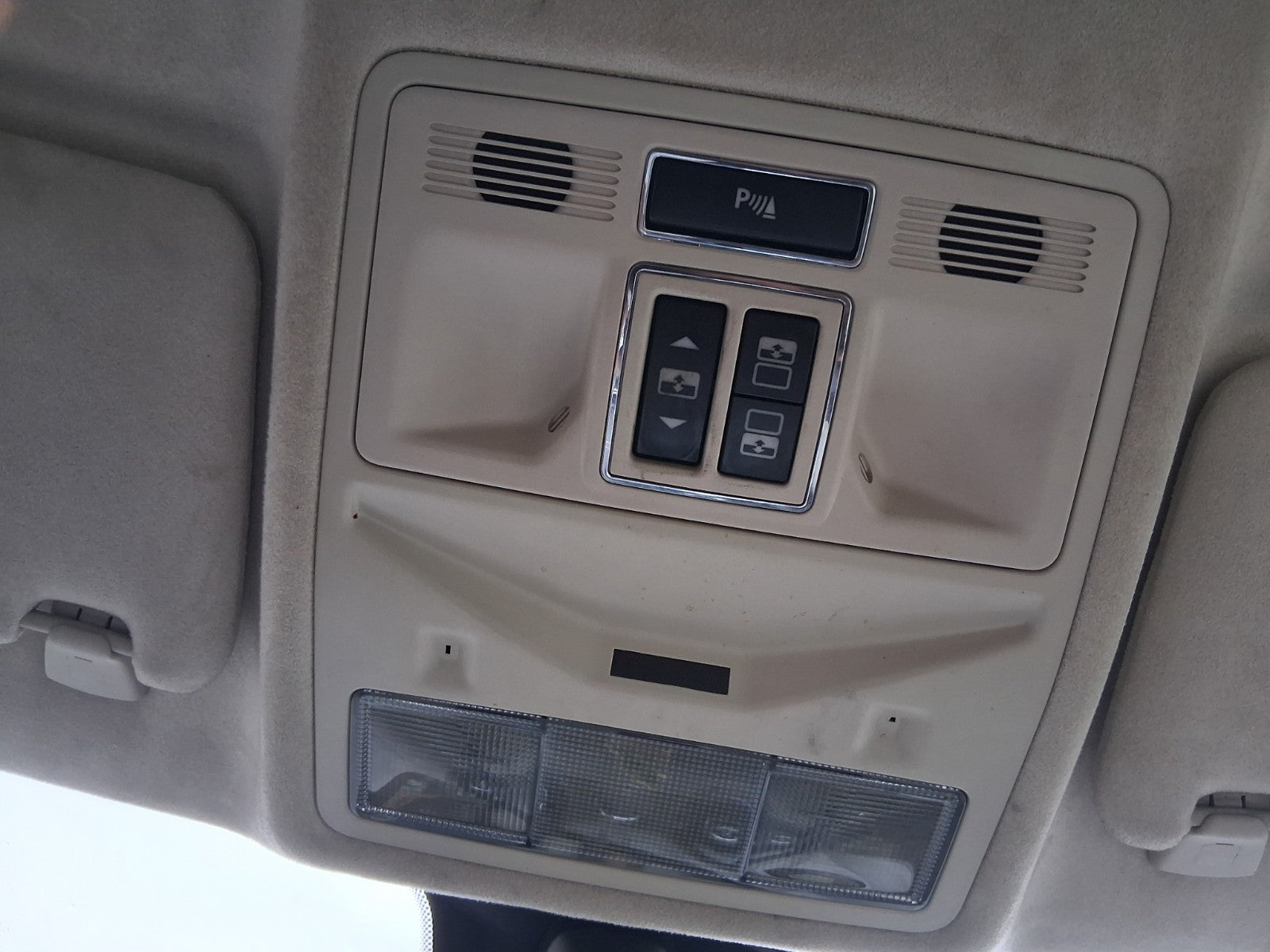 JAGUAR XJ X351 2012 FRONT INTERIOR ROOF READING LIGHT WITH ROOF CONTROL SWITCHES