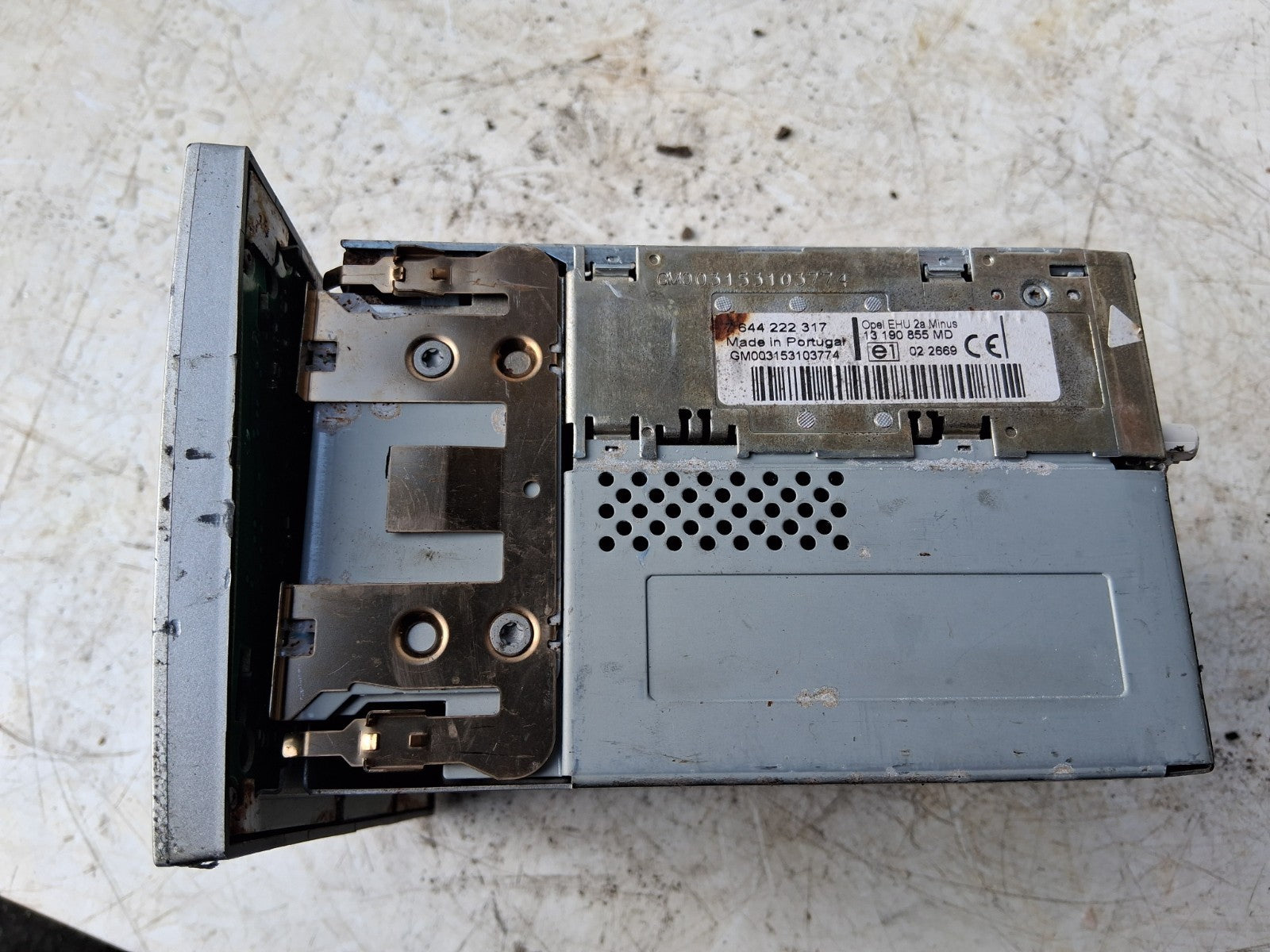 2005 VAUXHALL CORSA C MULTIMEDIA RADIO STEREO CD PLAYER HEAD UNIT 7644222317