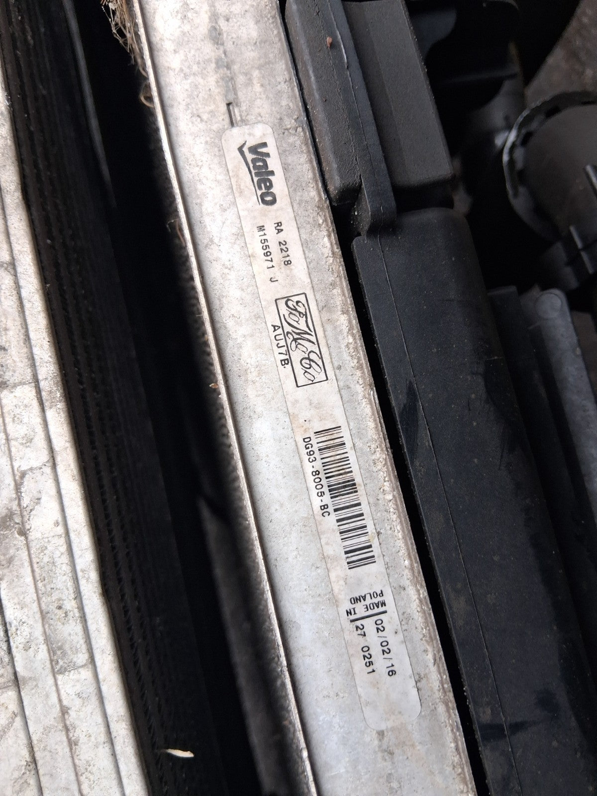 2017 FORD MONDEO MK5 AUTO COMPLETE RADIATOR RAD PACK DG938005BC