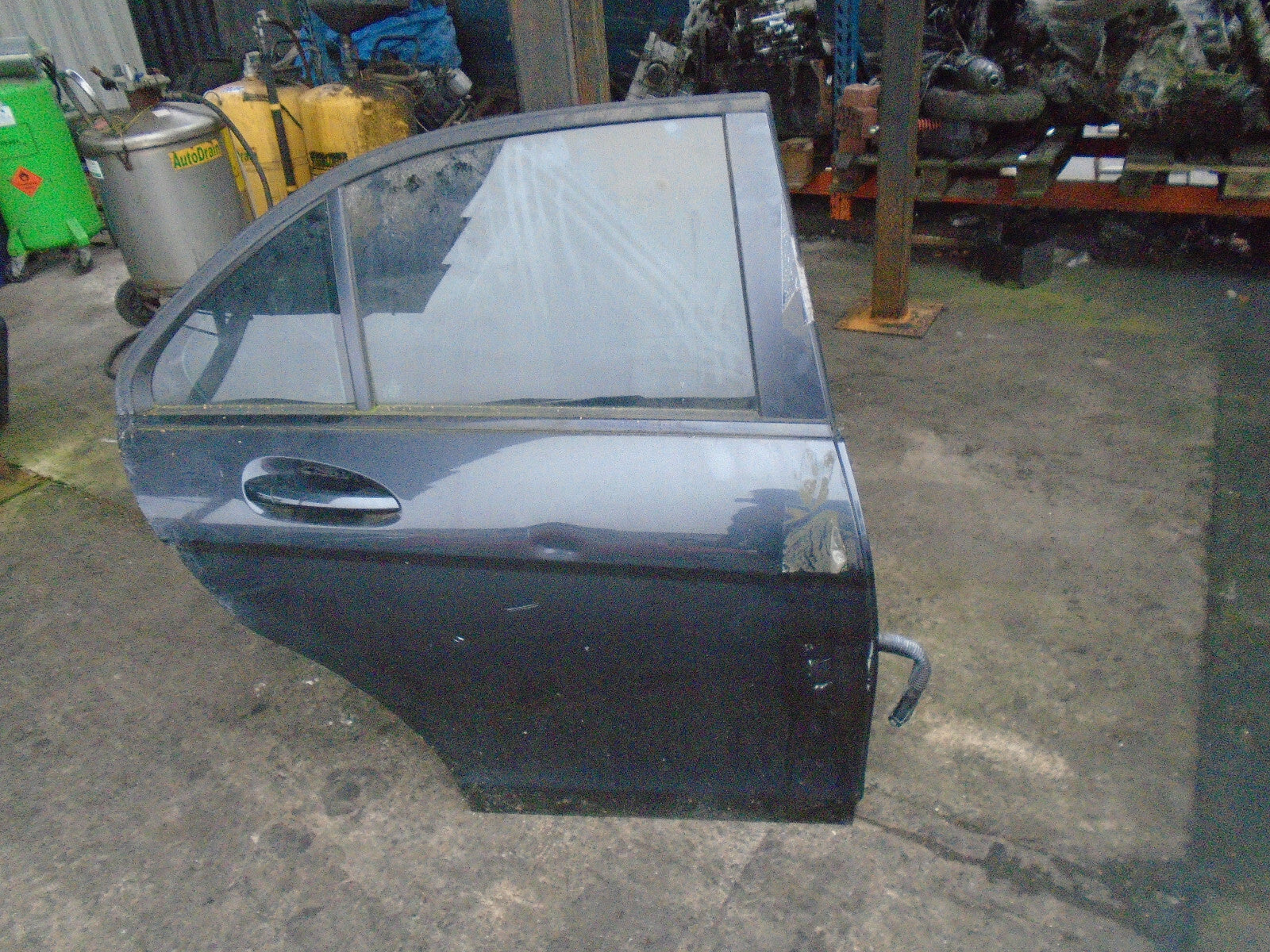 MERCEDES BENZ C CLASS W204 2012 OSR DRIVER SIDE REAR DOOR COMPLETE BLACK 183