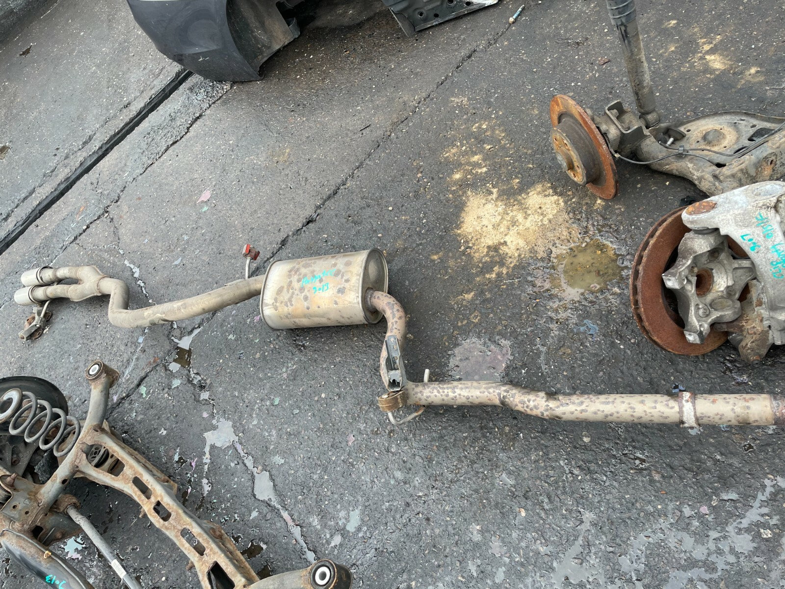 VOLKSWAGEN PASSAT CC GT B7 2012 2.0 DIESEL EXHAUST CENTRE PIPE BACK BOX