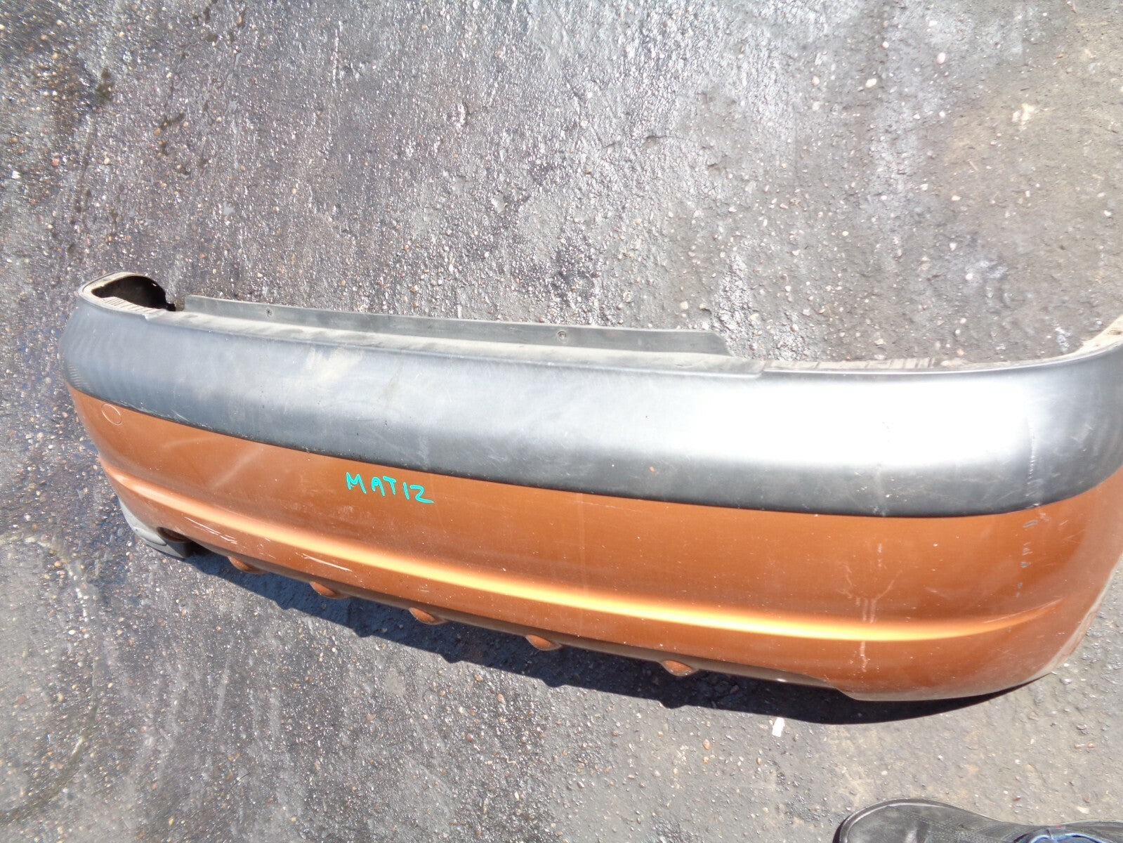 DEAWOO MATIZ 2003 ORANGE REAR BUMPER