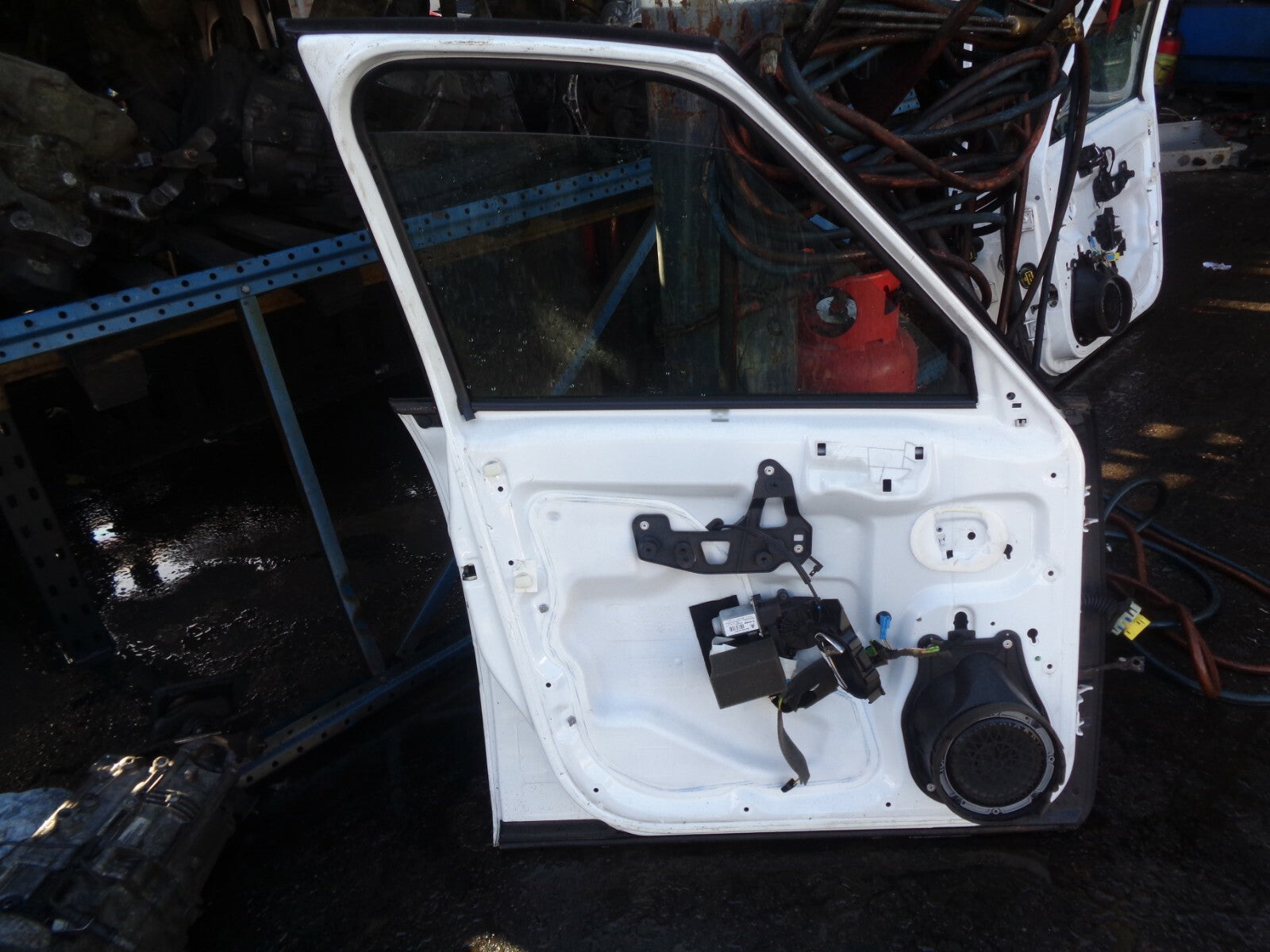 CITROEN C4 GRAND PICASSO 2014 NSF PASSENGER FRONT COMPLETE DOOR WHITE