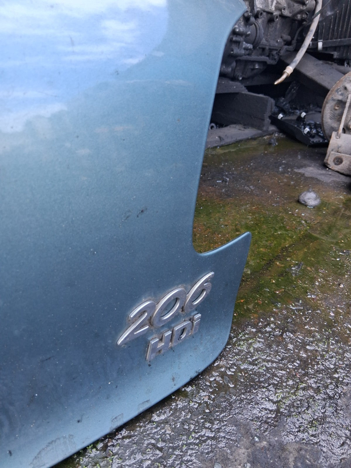 2001 PEUGEOT 206 COMPLETE REAR TAILGATE BOOTLID GREEN