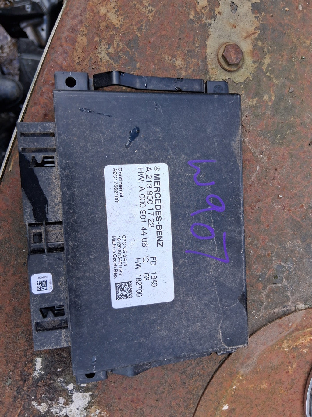 2020 MERCEDES BENZ SPRINTER W907 GEARBOX CONTROL ECU A2139001722