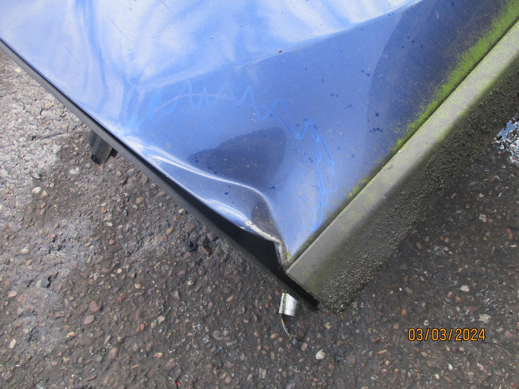 BMW X1 2018 F48 NSF PASSENGER SIDE FRONT BARE DOOR BLUE DENTED