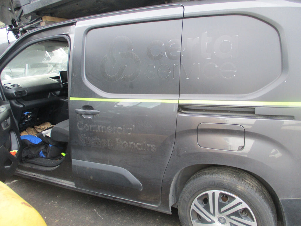 PEUGEOT PARTNER MK3 2022 NS PASSENGER SIDE SLIDING LOADING BARE DOOR GREY KVL