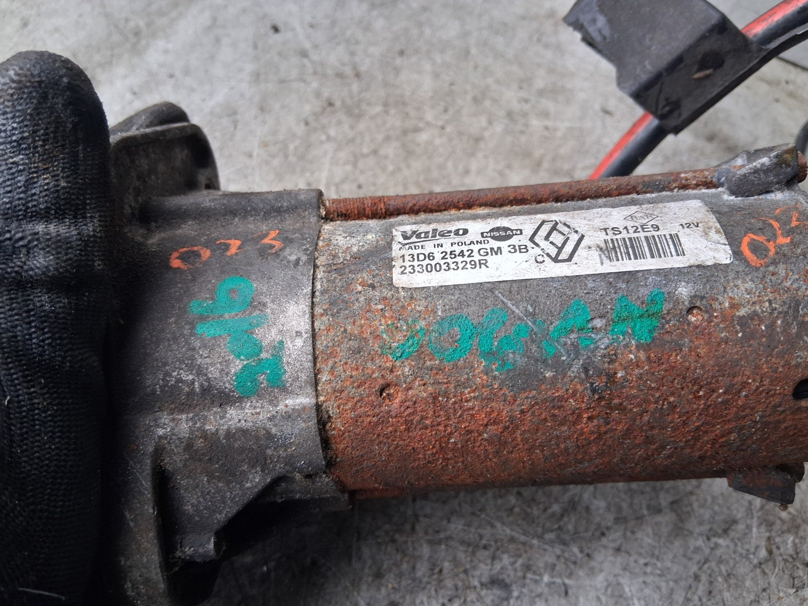 2016 DACIA LOGAN MK2 1.5 STARTER MOTOR 233003329R