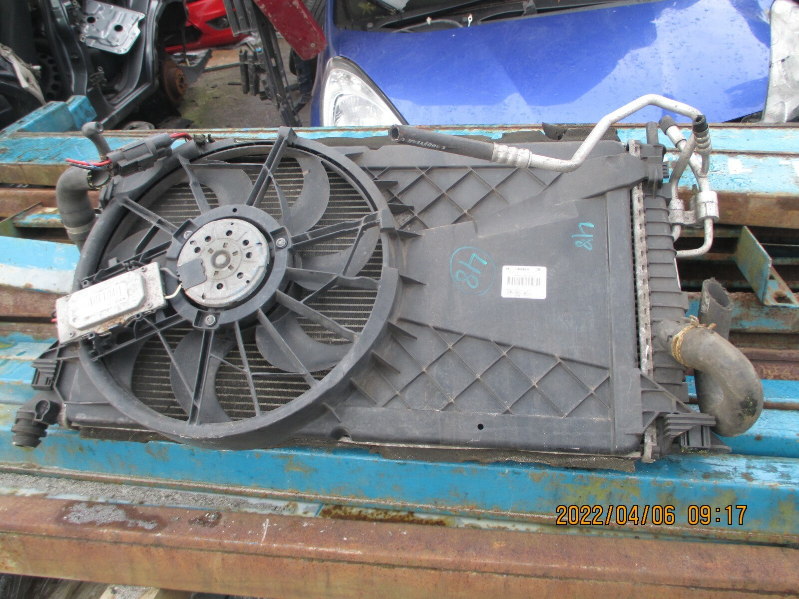 FORD FOCUS MK2 1.6 RADIATOR RAD PACK FAN AC 3M5H8C607RG RP 48