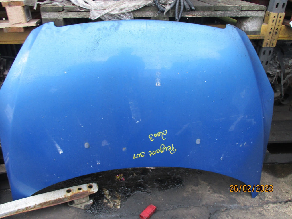 PEUGEOT 307 MK1 2003 FRONT COMPLETE BONNET  BLUE