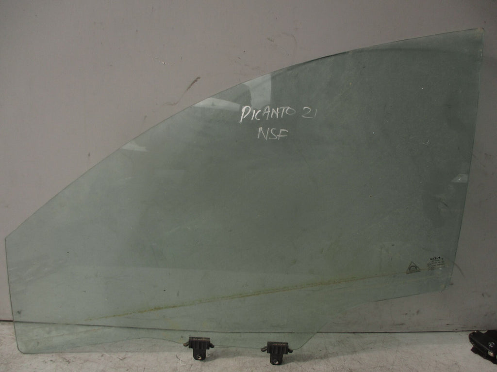 2021 KIA PICANTO MK3 NSF PASSENGER SIDE FRONT LEFT DOOR GLASS 43R016942