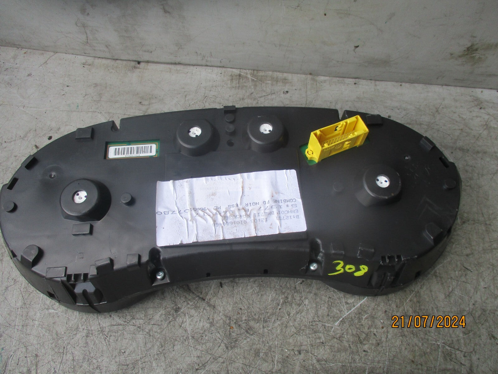 2009 PEUGEOT 308 MK1 1.4 PETROL SPEEDO SPEEDOMETER 9665107780