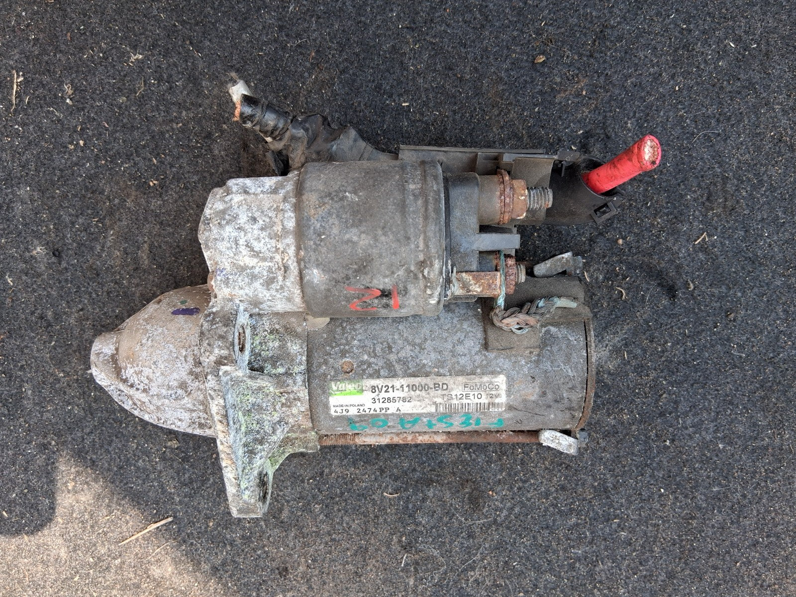 FORD FIESTA MK7 2009 1.25 PETROL STARTER MOTOR 31285782