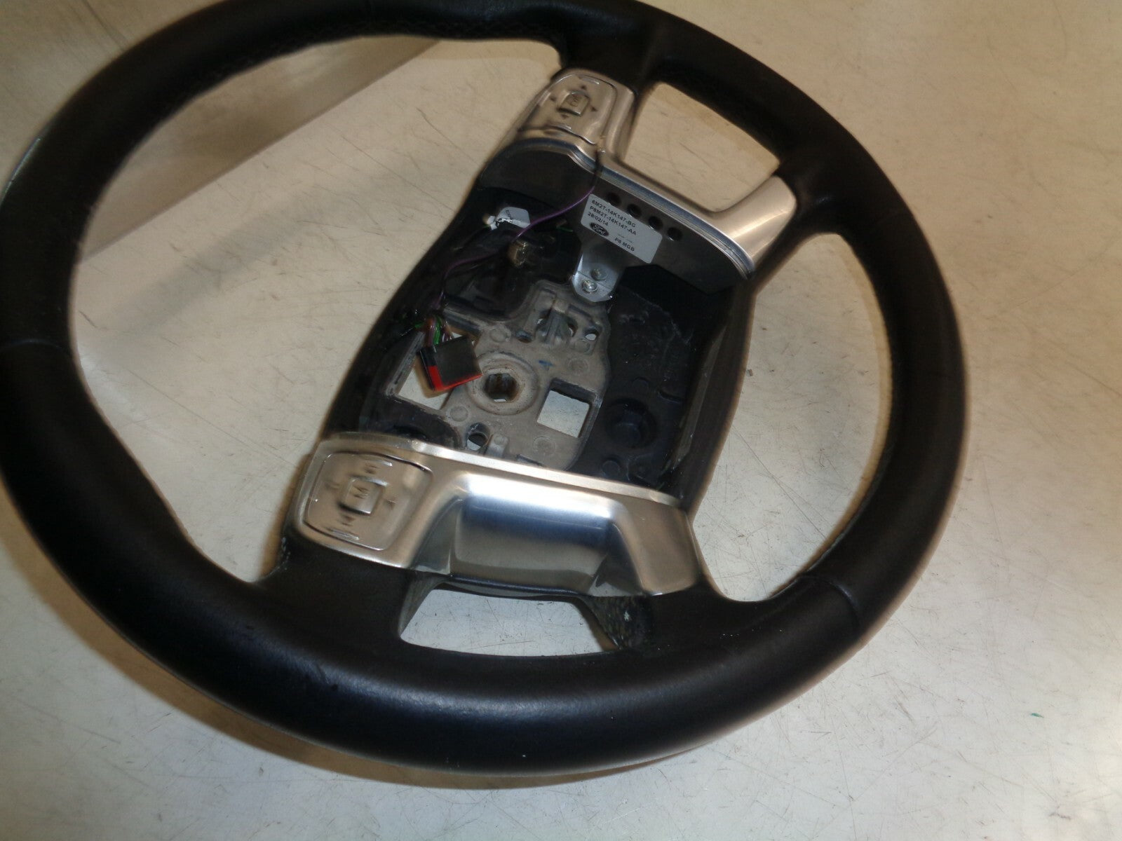 FORD GALAXY 2014 MK3 4 SPOKE MULTI FUNCTION STEERING WHEEL 6M2T14K147AH