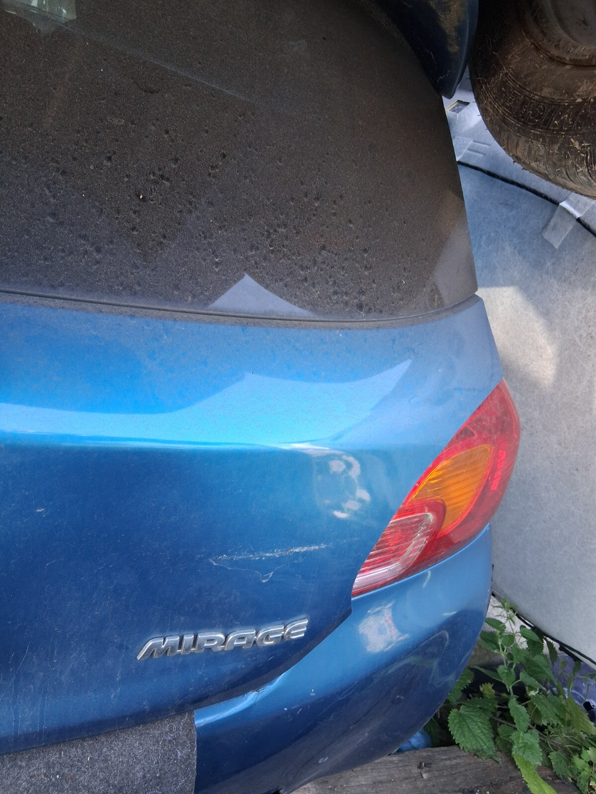 2016 MITSUBISHI MIRAGE ATTIVO MK6 PRE FACELIFT TAILGATE BOOTLID REMIS BLUE T36