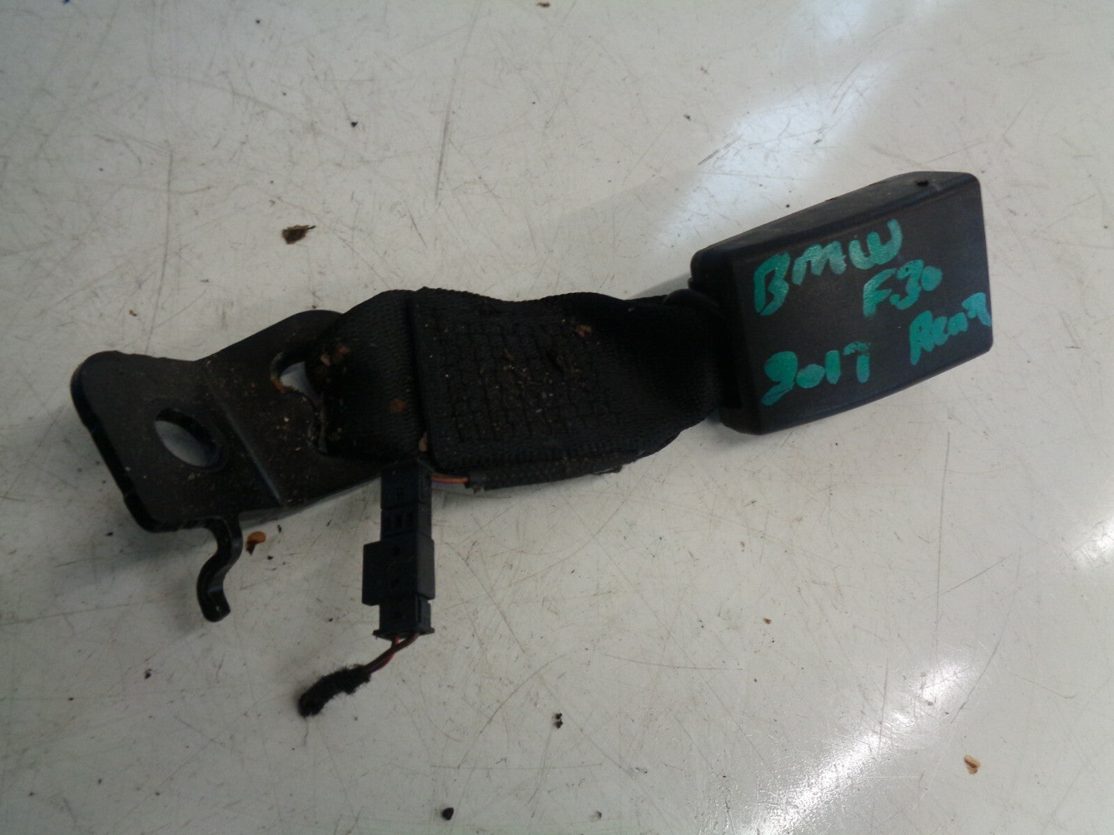 BMW 3 SERIES F30 2017 NSR PASSENGER SIDE REAR SEATBELT BUCKLE 7266352