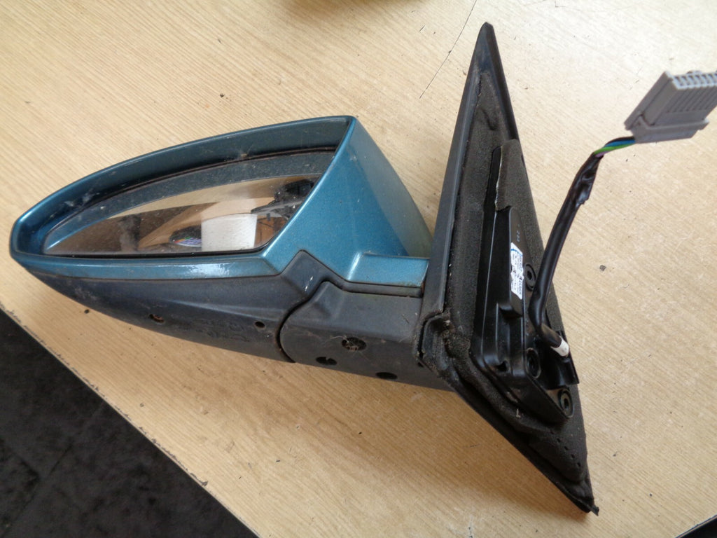 NISSAN PRIMERA 2004 P12 FRONT PASSENGER SIDE WING MIRROR GREEN 96302 AU365