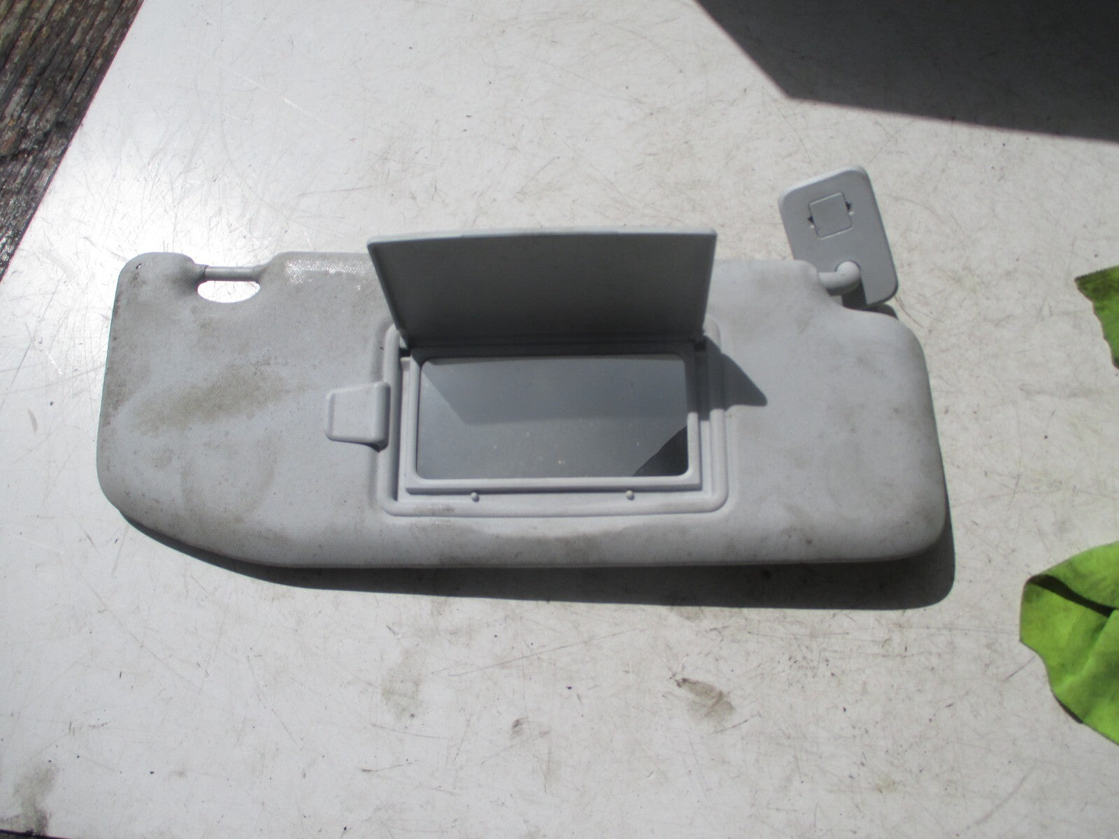 PEUGEOT 208 2016 OSF DRIVER SIDE FRONT SUN VISOR SHADE GREY