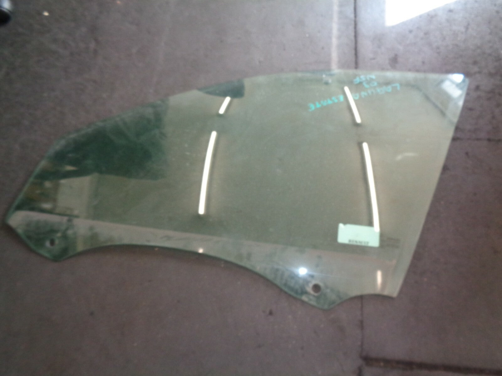 RENAULT LAGUNA MK2 2003 ESTATE  NSF PASSENGER SIDE FRONT DOOR WINDOW GLASS