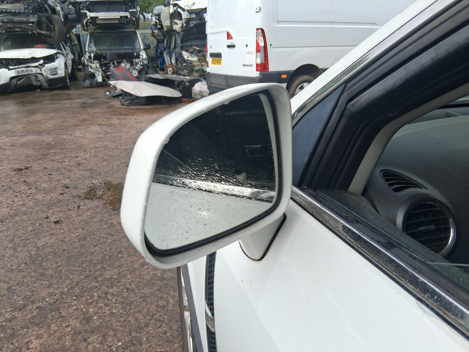 2015 VAUXHALL ANTARA MK1 NSF PASSENGER SIDE FRONT MANUAL FOLD WING MIRROR WHITE