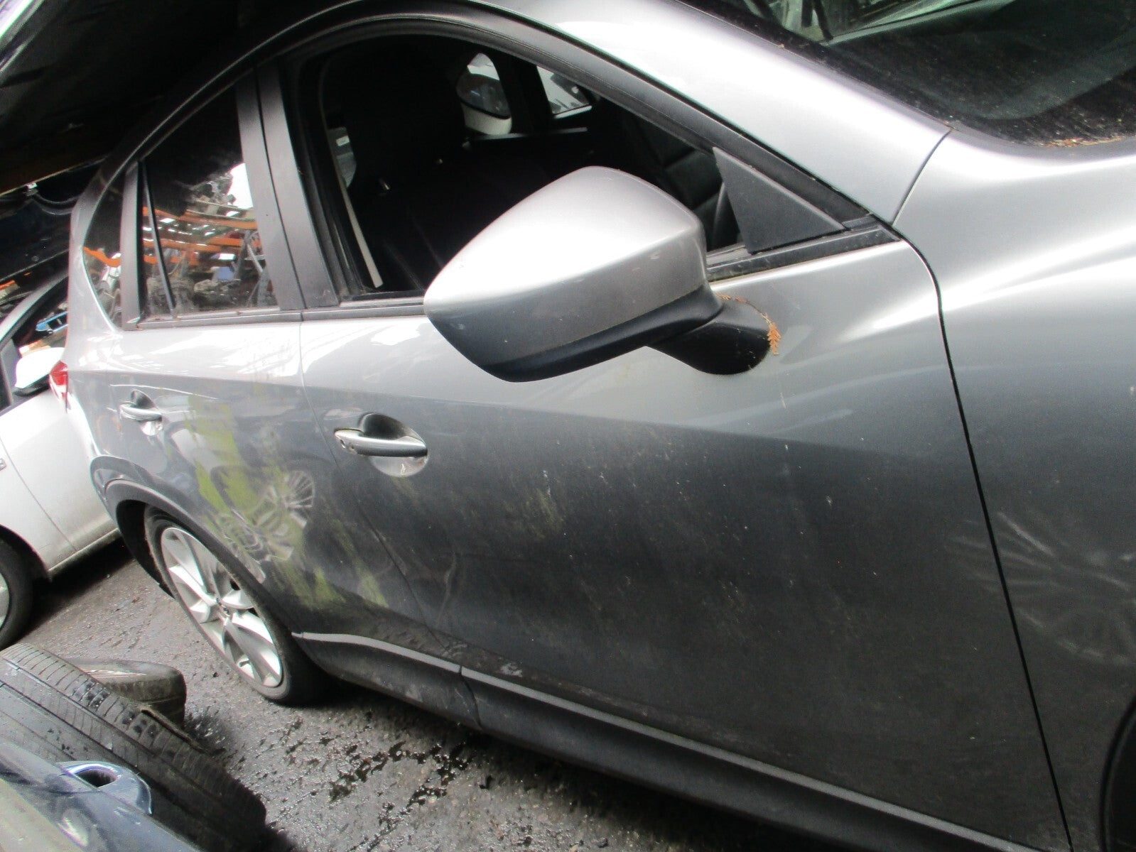 2013 MAZDA CX 5 MK1 OSF DRIVER SIDE FRONT BARE DOOR LIQUID SILVER P38