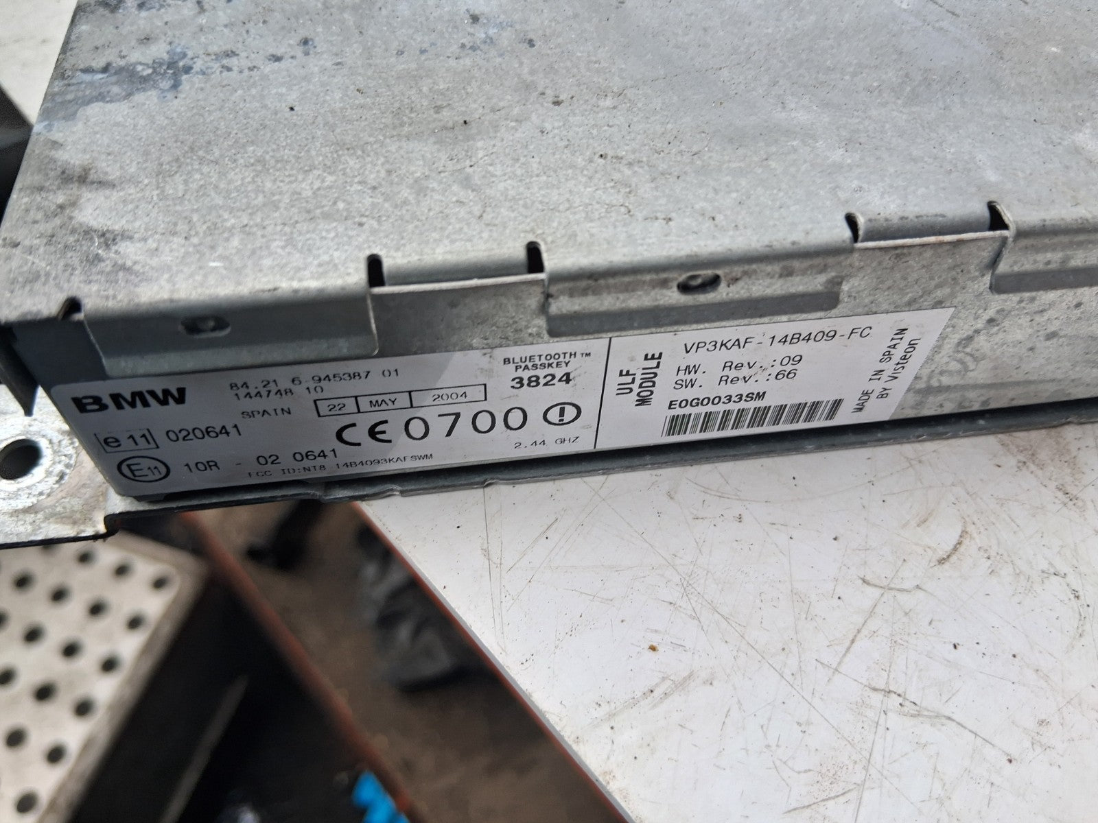 2004 BMW X3 E83 BLUETOOTH INTERFACE ECU MODULE 6945387