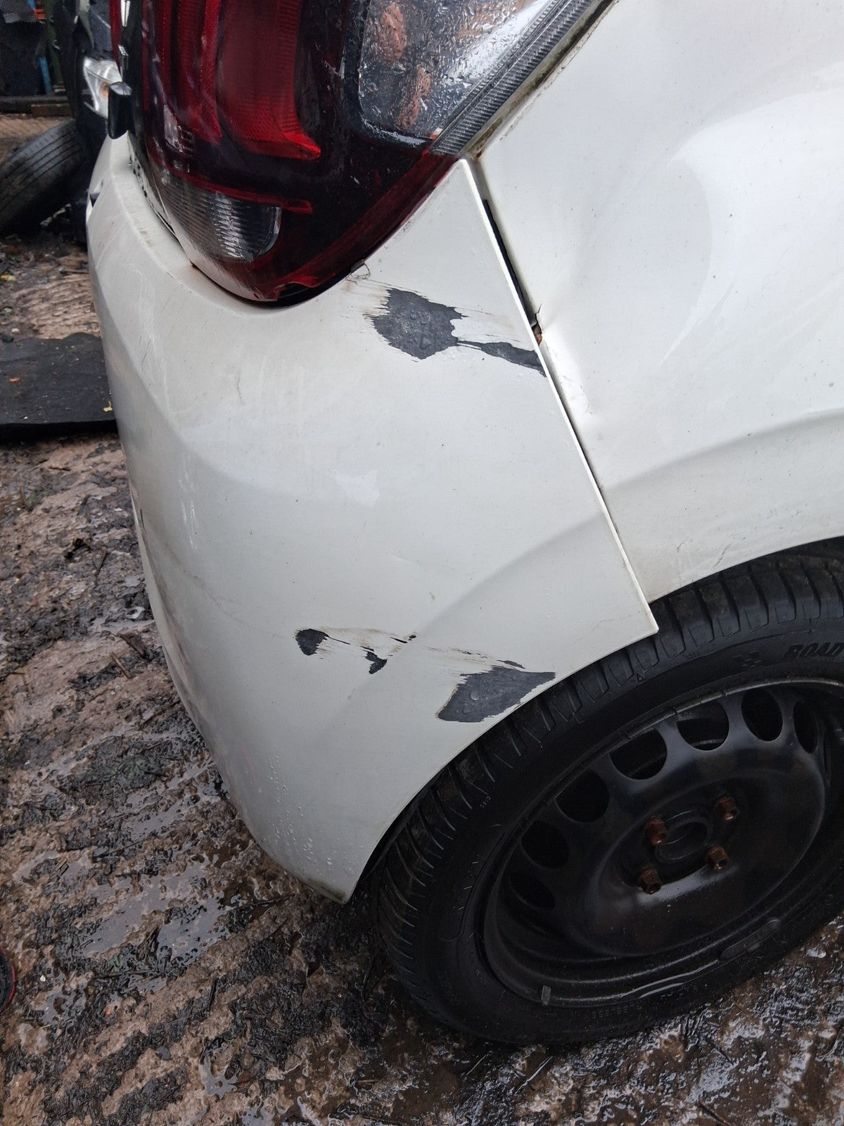2019 PEUGEOT 108 3 DOOR MK2 COMPLETE REAR BUMPER SOLID WHITE KWD