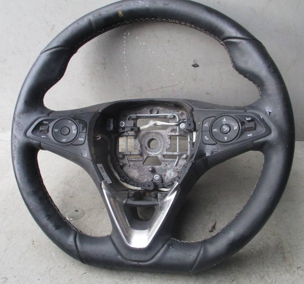 VAUXHALL CORSA F MULTIFUNCTION LEATHER STEERING WHEEL 647390500A