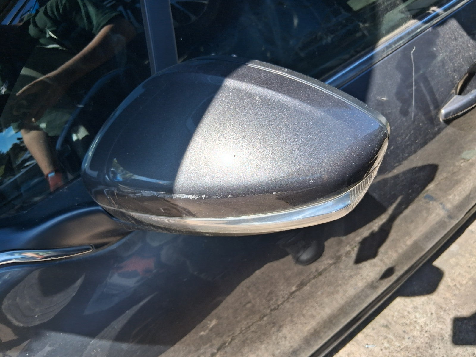 2019 PEUGEOT 208 MK1 NSF PASSENGER SIDE FRONT LEFT ELECTRIC WING MIRROR GREY