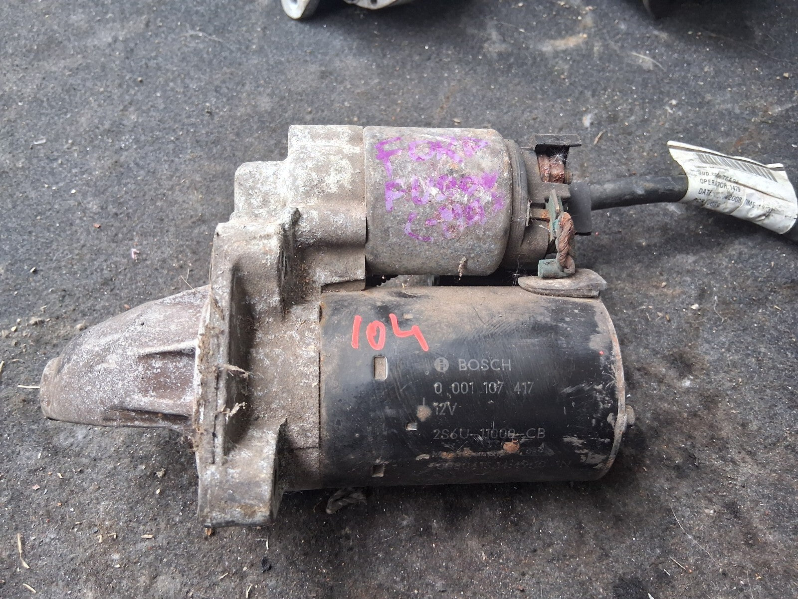 FORD FOCUS C-MAX 2005 1.6 PETROL STARTER MOTOR 0001107417